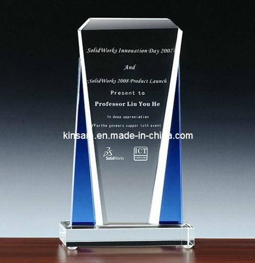 K9 Crystal Trophy Plaque Craft for Home Decoration (KS04045)