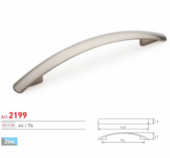 Modern Simple Design Zinc Alloy Sn Finish Cabinet Handle (2199)