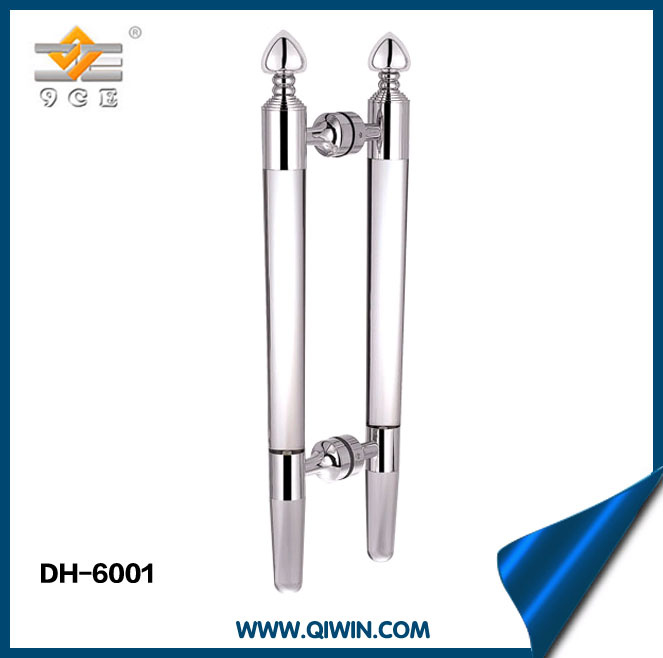 Stainless Steel Pull Handle Crystal Glass Door Handle