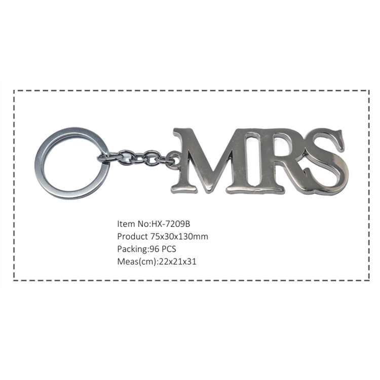 OEM Custom Wholesale Promotional Metal Keychain Hx-7209b