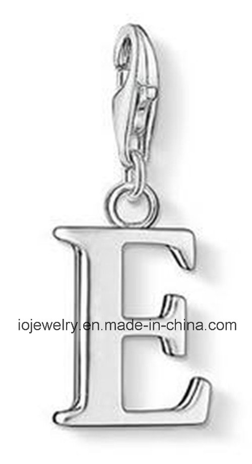 316 Stainless Steel Charm Letter E