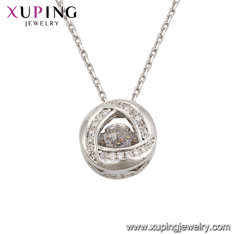 Necklace-00080 Xuping Handmade Gold Designs Crystals From Swarovski Arrival Necklace Jewelry Women
