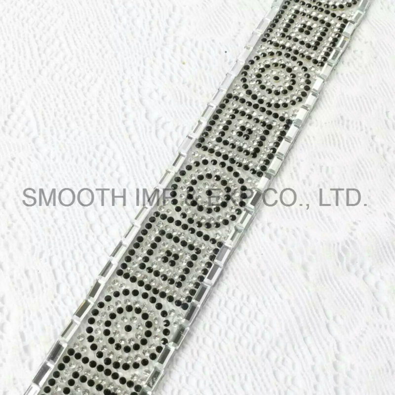 Fashion Trimming Hot Iron on Transfer Rhinestone Tape Decorative Garment