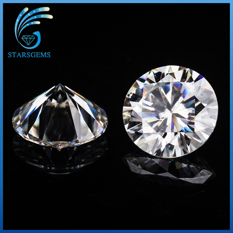 2.0 Carats Lab Grown Moissanite Diamond in Round Brilliant Cut