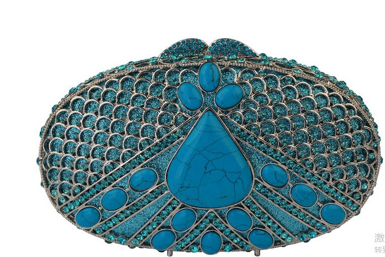 Fawziya Luxury Clutches Egg Rhinestone Evening Clutch Bags