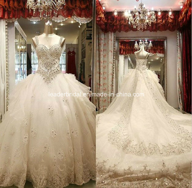 Crystal Bridal Wedding Ball Gowns Rhinestones Wedding Dress W1330