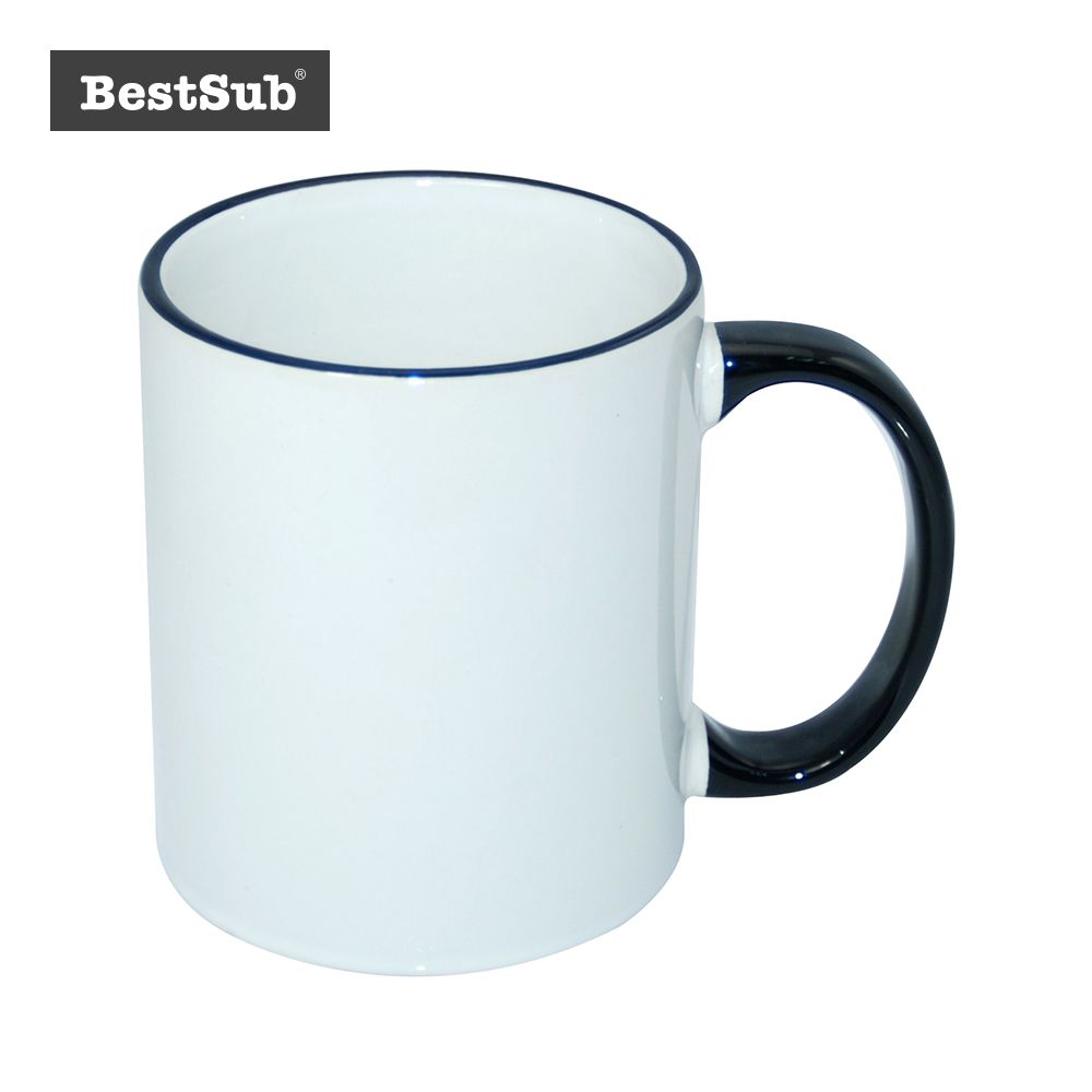 Bestsub Sublimation 11 Oz Rim Handle Photo Mug (B11B-02)