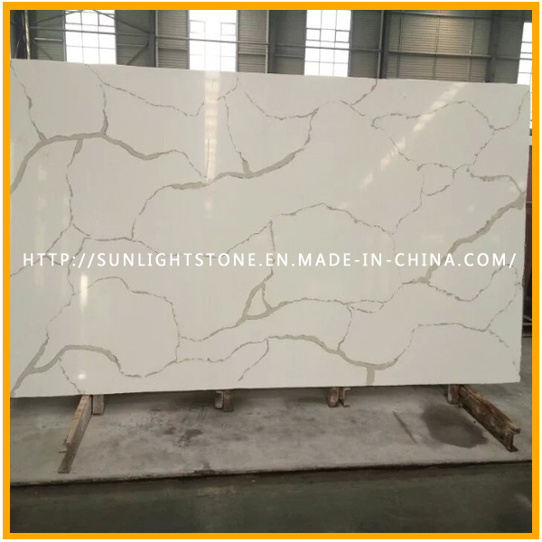 Calaccatta White Artificial Stone Quartz Slabs for Paving/Countertop