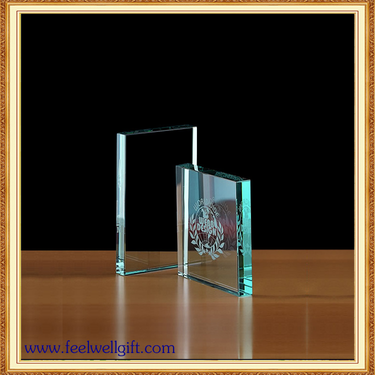 Custom Blank Transparent Crystal Glass Trophy