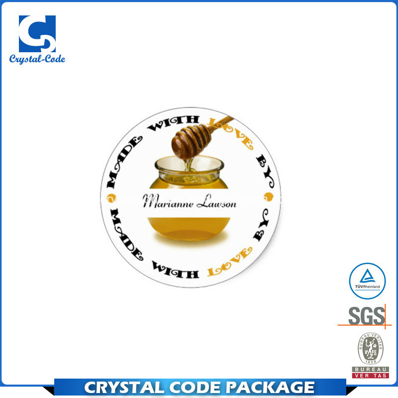 Printing Custom Adhesive Waterproof Honey Sticker Label for Bottle