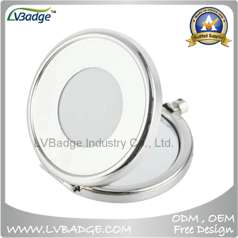 Blank Polish Chrone Circle Shape Metal Compact Mirror
