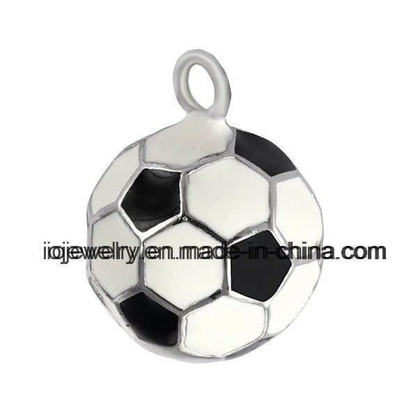Sports Jewelry Enamel Football Charm