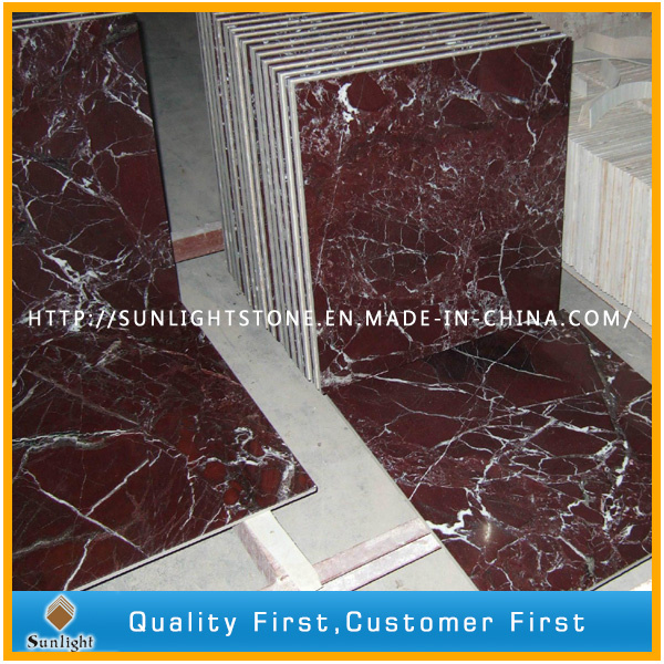 Polished Rosso Lepanto/Levanto Red Marble Kitchen Floor Tiles