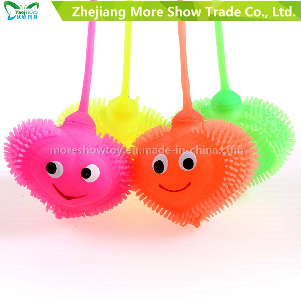 Light up Soft Plastic Spike Heart Shape Ball Kid Toy