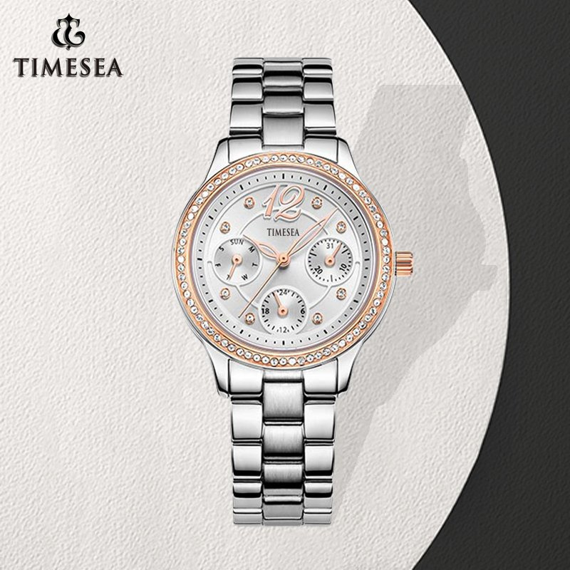 Ladies Vogue Waterproof Watch with Japan Multifunction Quartz Movement 71042