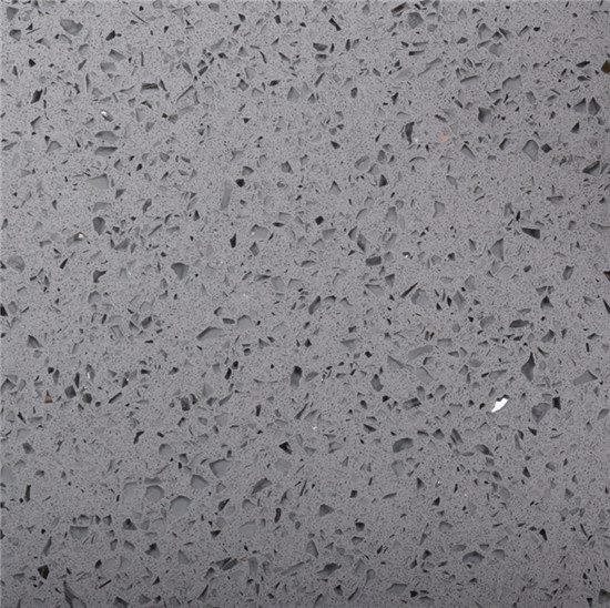 Artificial Quartz Stone for Building Material with SGS Report & Ce Certificate Diamond Grey
