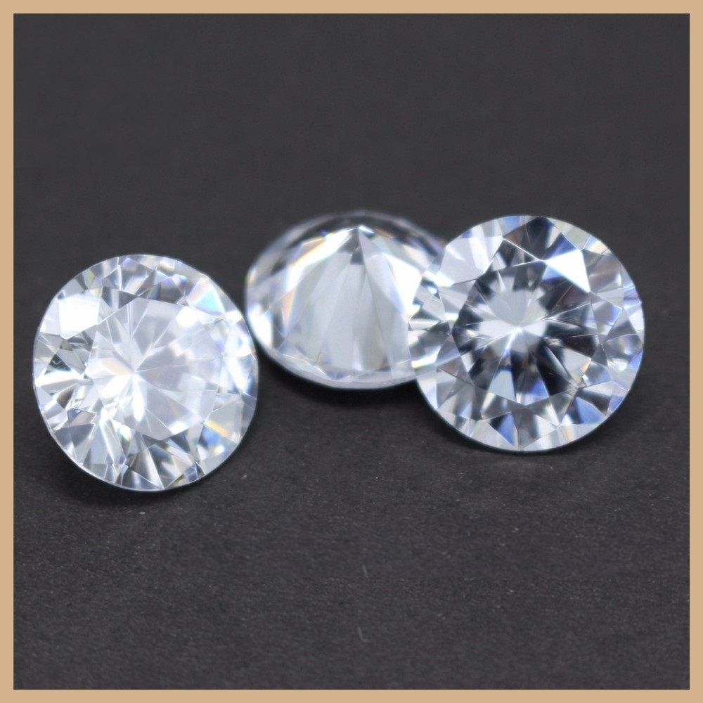 White Synthetic Diamond Loose Cubic Zirconia Gems Carat Diamond for Pendant