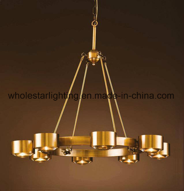 Metallic Clinder Chandelier with Crystal (WHG-707)