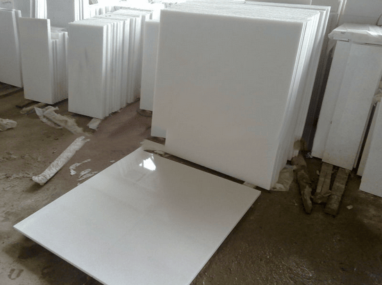 Crystal White Marble Slabs Tiles