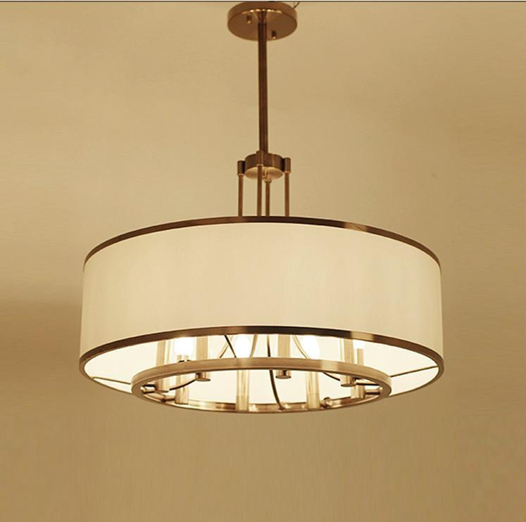 Modern Metal Pendant Lamp with Fabric Shade (WHG-3238)