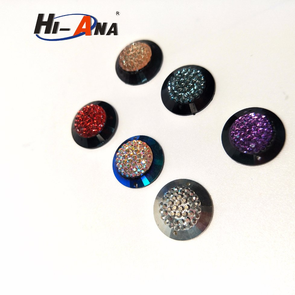 Sedex Factory Various Colors Button Resin Rhinestone Flatback