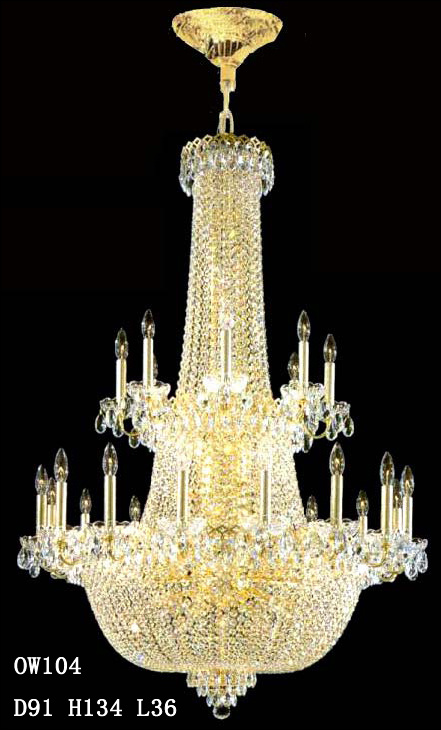 Grand Golden Classical Chandelier Lighting Hang in Hotel and House Decoration (OW103)