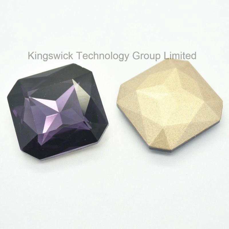 Square Shape Crystal Loose Fancy Stone for Jewelry