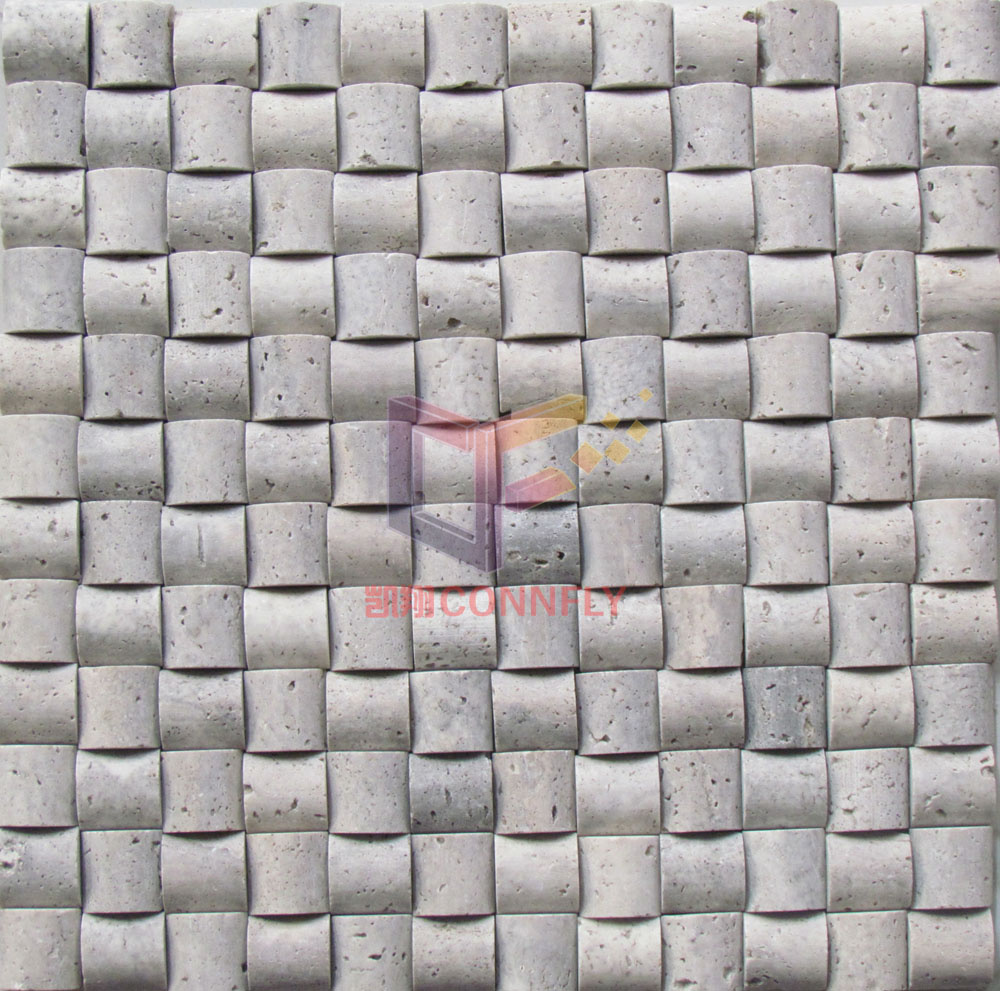 Arch Shape Travertine Mosaic (CFS903)