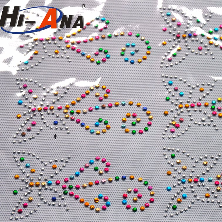 Team Race and Club Various Colors Rhinestone Sticker