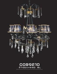 Luxury Hotel Decoration Crystal Hanging Light with Shade (cos9210)
