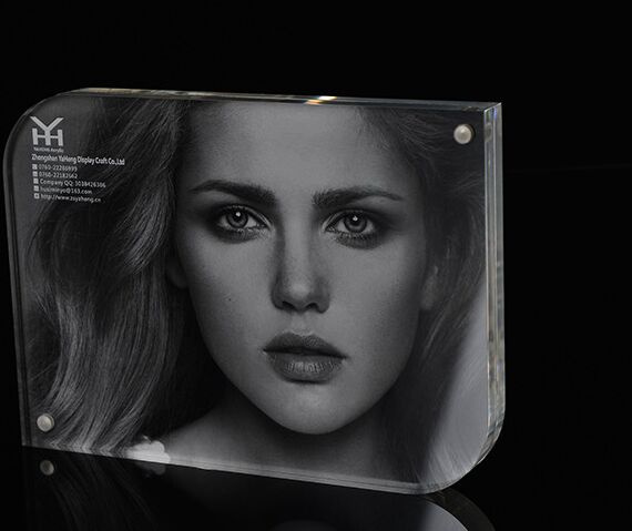 Clear Acrylic Square Magnetic Photo Frame