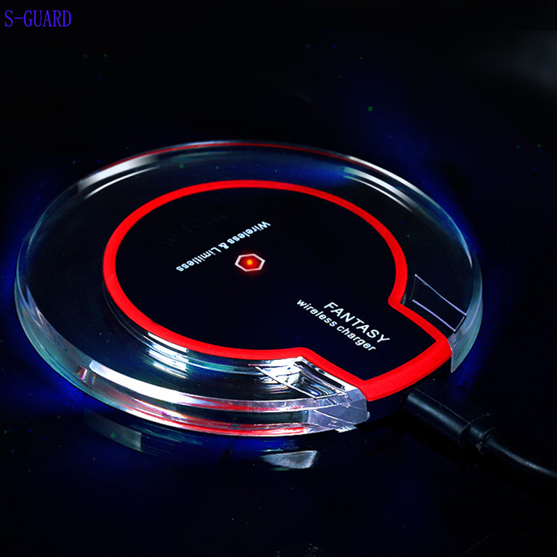 Qi Standard 5V 1A Crystal UFO Wireless Charging Transmitter K9