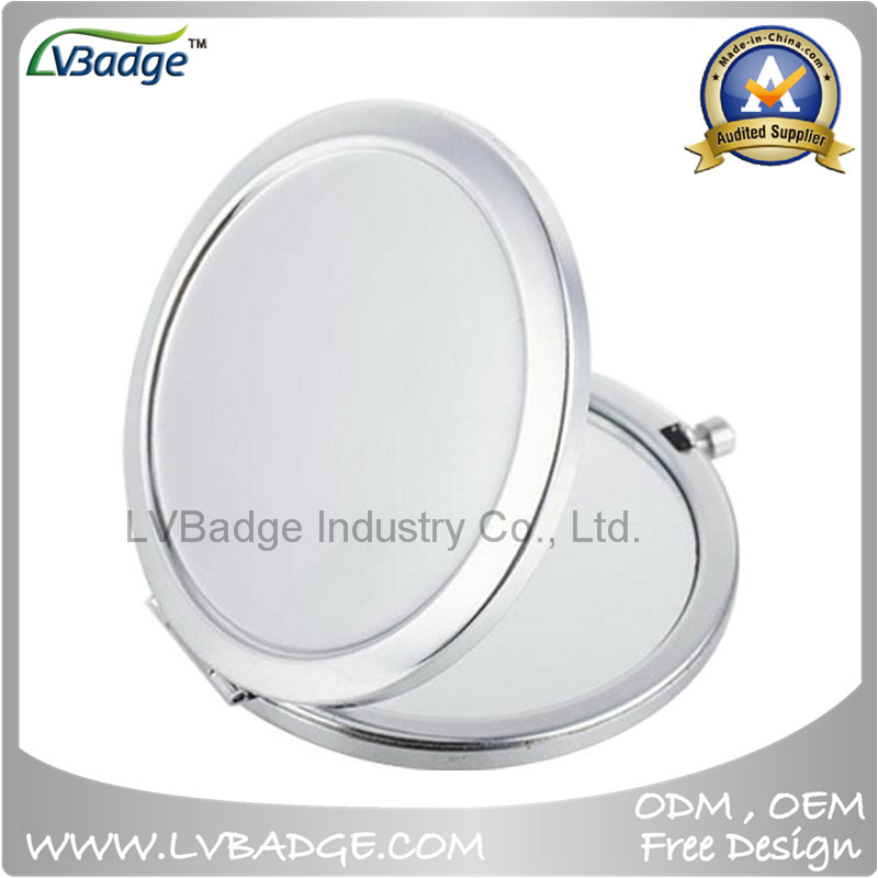Silver Double 70mm Compact Mirror