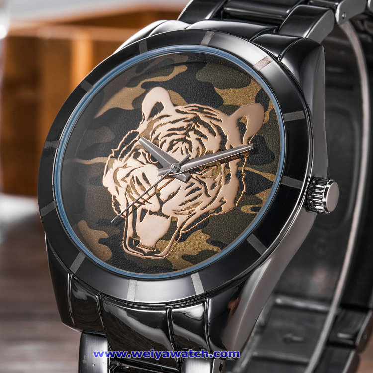 Custom Logo Man Quartz Watch Fashion Wrist Watches for Men (WY-17017D)