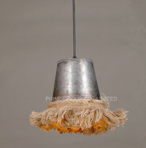 Antique Creative Bar Shop Indoor Rope Pendant Lamp