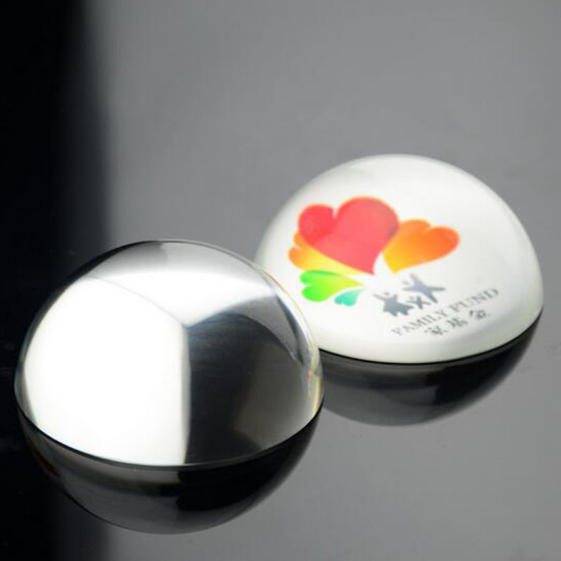 Dome Crystal Paperweight, Glass Paperweight with Logo Engrave Color Print