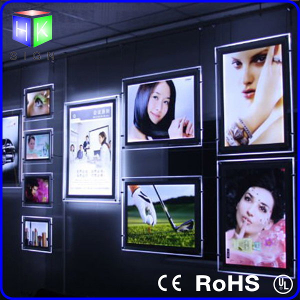 Double Sided Hanging LED Crystal Light Box