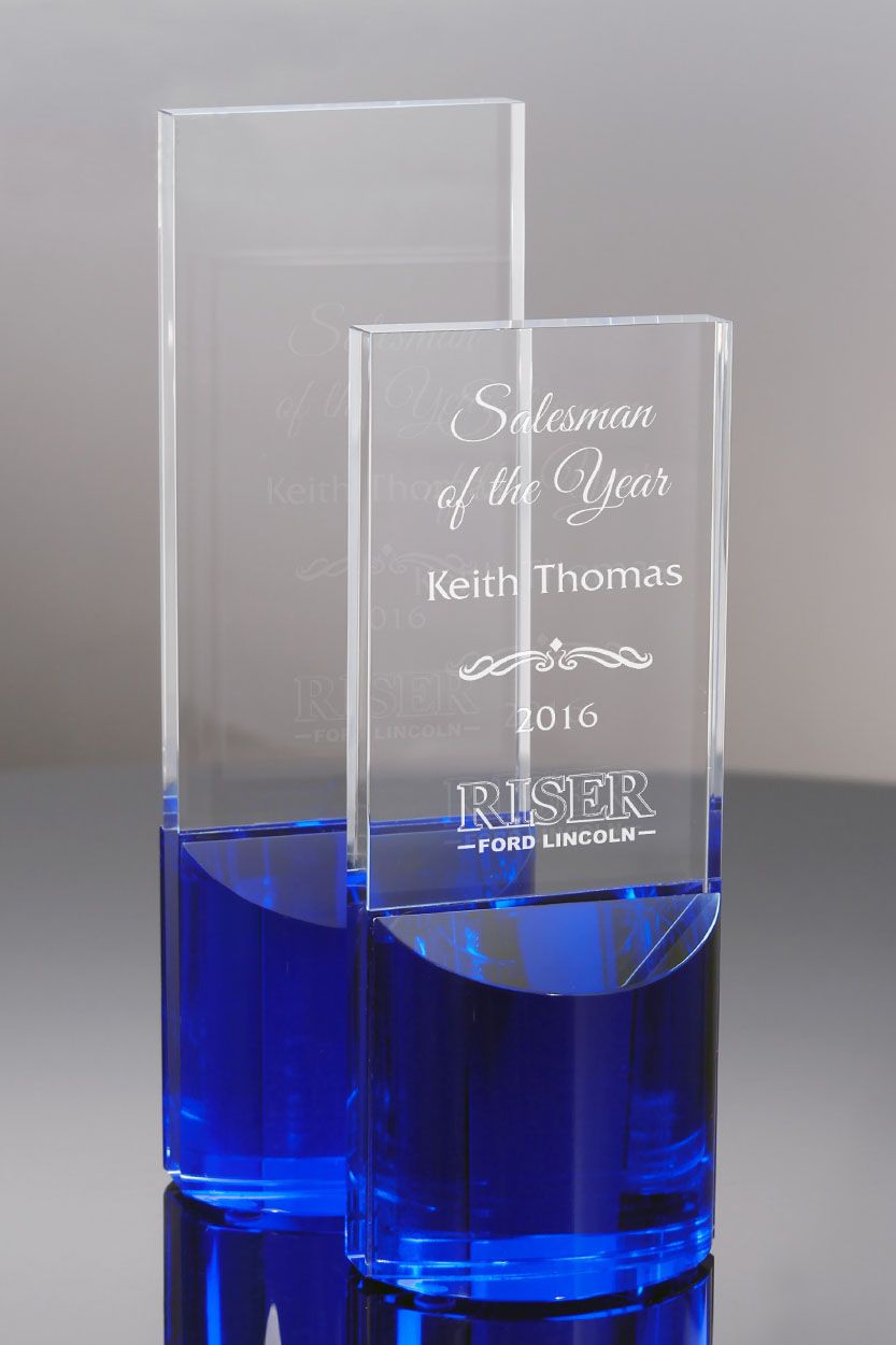 Sapphire & Clear Crystal Cavalcade Award (#5629--7.9