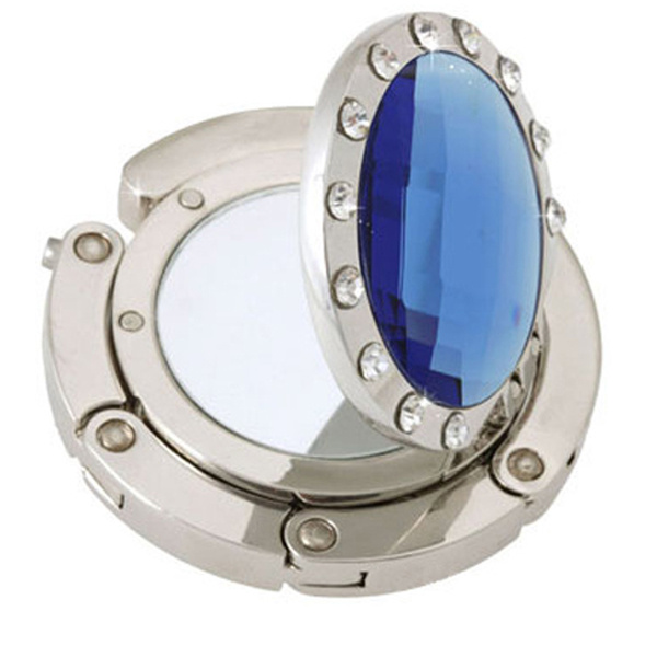 Custom Metal Foldable Purse Hanger with Mirror (MBH-04)