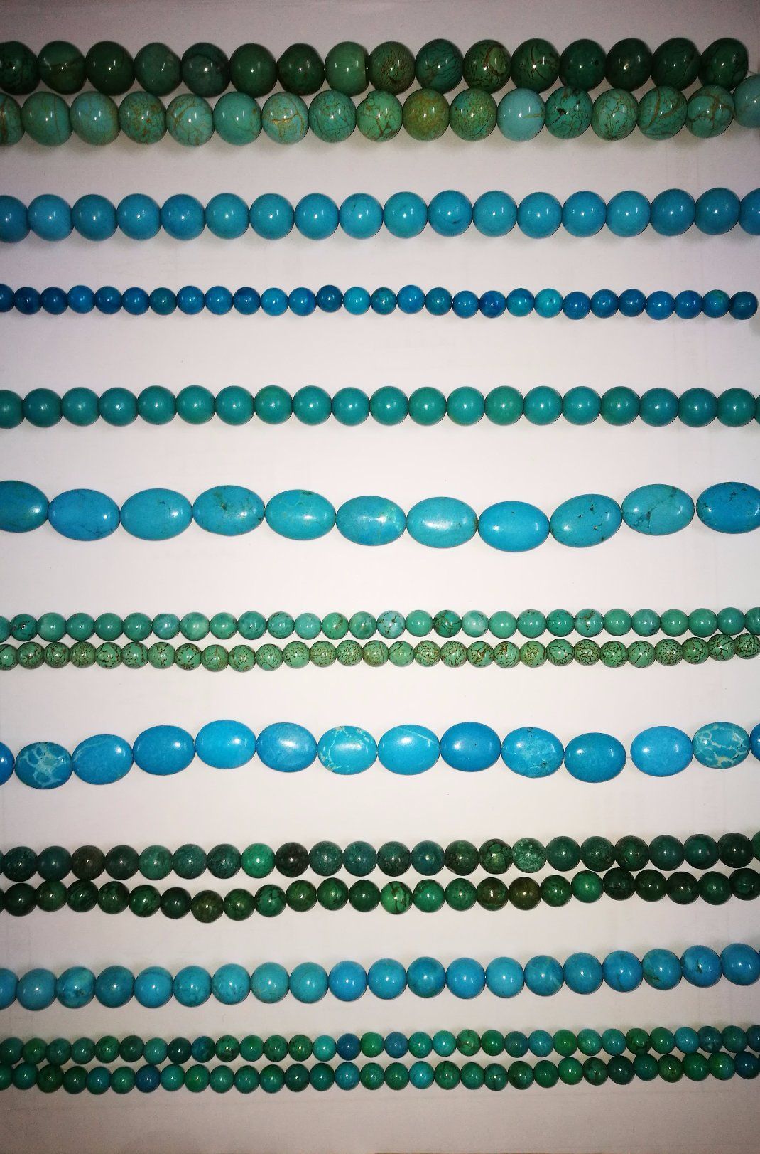 Semi Precious Stone Blue Turquoise Crystal Loose Bead