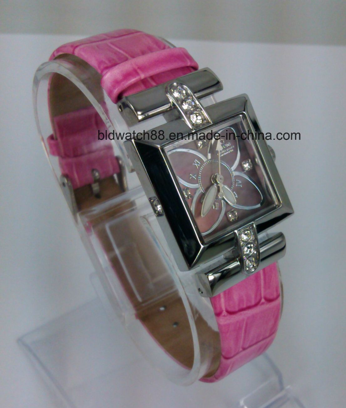 Fashion Ladies Watch Stainless Steel Quartz Leather Band Watches