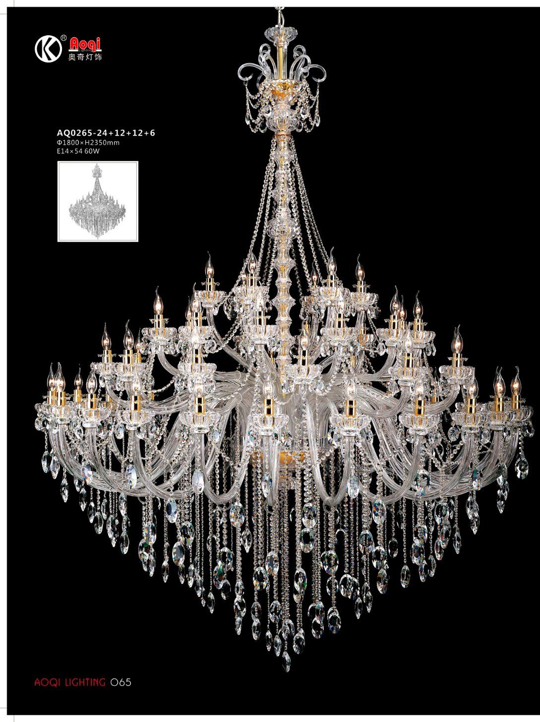 Luxury Hotel Project K9 Crystal Chandelier Light