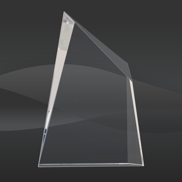 Facet Wedge Peak Crystal Award (J-CRY1452S, J-CRY1452M, J-CRY1452L)