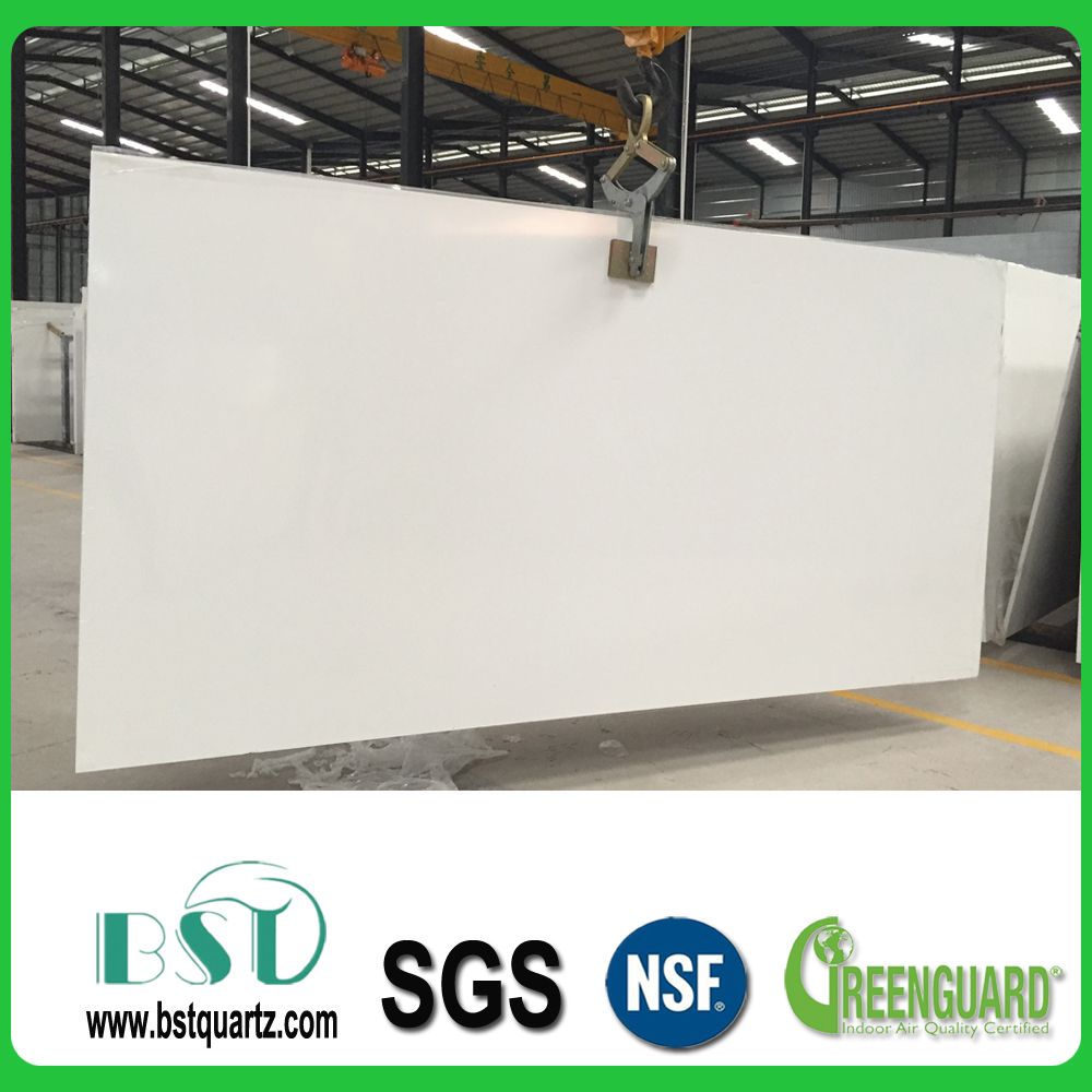 Kitchen Cabinet Countertop Material Super White Quartz Stone