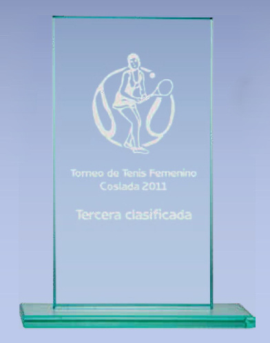 Fancy Engraved Glass Awards for Business Cooperation Gifts