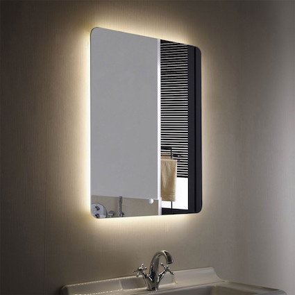Bathroom Beauty Mirror with Ambient Mirror