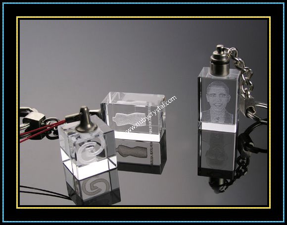 Customized Crystal Photo Keychain for Promotion (kc03)