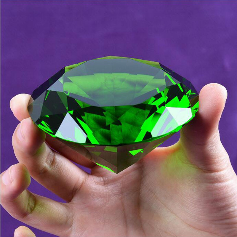 High Quality More Facets K9 Crystal Paperweight Glass Large Giant Diamond Birthday Gift