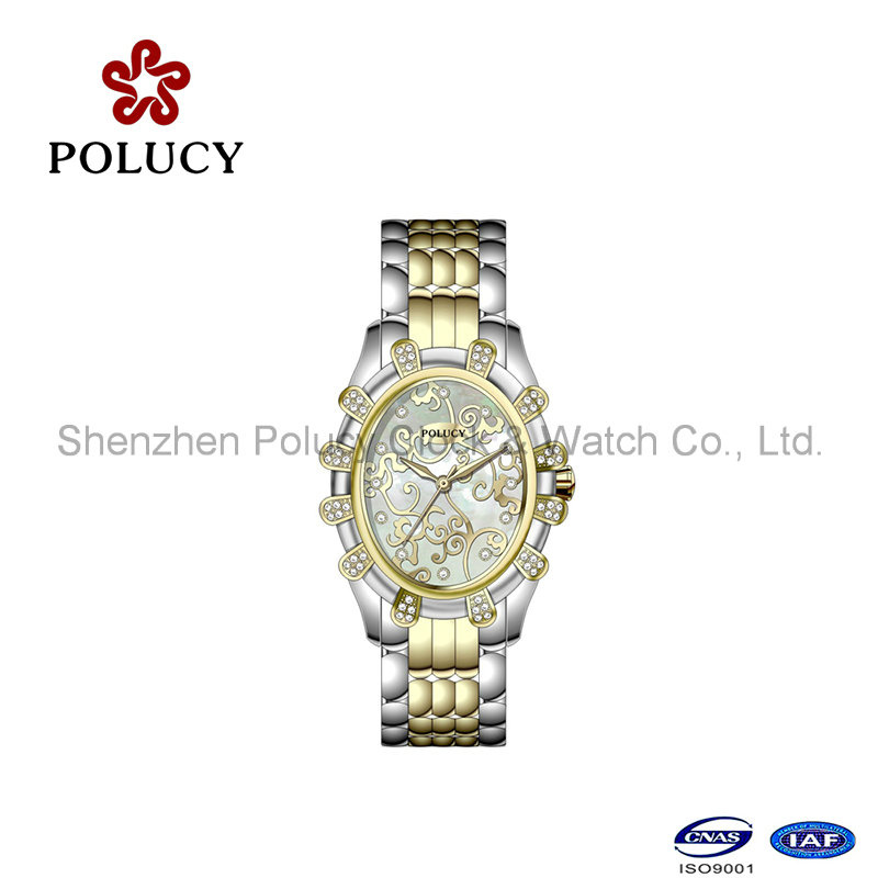 Fashion Square Quartz Roman Dial Crystals Decorate Clock Luminous Women Watch