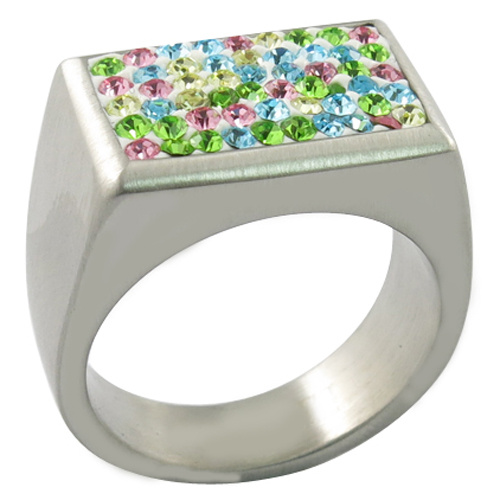Lots of Colors Bright Crystal Ring